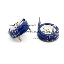 Super capacitor 0.1F 5.5V -20% to 80% (11.5 X 4.3 X 12.7mm) Radial Stacked Coin 5mm 75 Ohm 1000h 70C Bag RoHS KR-5R5V104-R